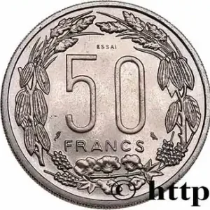 Vente Directe ÉTATS DE L'AFRIQUE ÉQUATORIALE Essai de 50 Francs antilopes 1961 fwo_752267 Monde