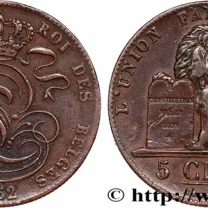 Achetez Aujourd’hui BELGIQUE 5 Centimes Léopold Ier 1852 fwo_752351 Monde