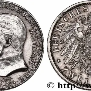 Dernier Modèle ALLEMAGNE - HESSE 2 Mark Ernest-Louis de Hesse-Darmstadt 1904 Berlin fwo_750115 Monde