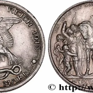 ALLEMAGNE 2 Mark 100e anniversaire défaite de Napoléon 1913 Berlin fwo_750175 Monde Édition Limitée