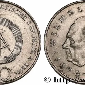 Offre Exclusive ALLEMAGNE RÉPUBLIQUE DÉMOCRATIQUE 20 Mark Wilhelm Pieck 1972 fwo_750293 Monde