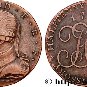 Must-Have ROYAUME-UNI (TOKENS) 1/2 Penny Birmingham John Howard 1792 fwo_745989 Monde