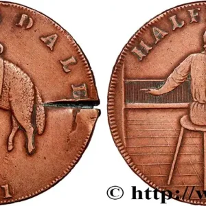 Meilleure Qualité ROYAUME-UNI (TOKENS) 1/2 Penny Rochdale (Lancashire) 1791 fwo_745998 Monde