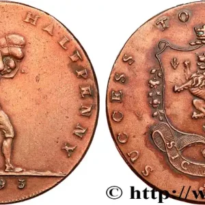 ROYAUME-UNI (TOKENS) 1/2 Penny Manchester (Lancashire) 1793 fwo_747199 Monde Authentique