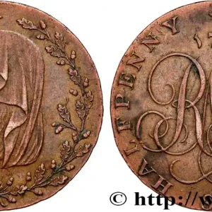 ROYAUME-UNI (TOKENS) 1/2 Penny Anglesey (Pays de Galles) 1793 Birmingham fwo_747231 Monde Meilleure Qualité