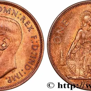 Expédié Aujourd’hui ROYAUME-UNI 1 Penny Georges VI 1939 fwo_747370 Monde