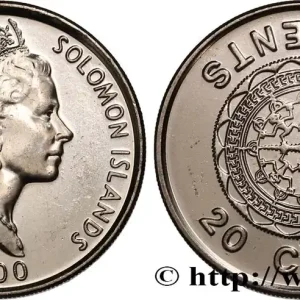 ÎLES SALOMON 20 Cents Elisabeth II / pendentif Malatai 2000 fwo_578087 Monde Satisfait Ou Remboursé