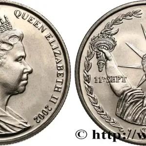 ÎLES VIERGES BRITANNIQUES 1 Dollar Proof Commémoration des attentats du 11 septembre 2001 2002 Pobjoy Mint fwo_627960 Monde Artisanat