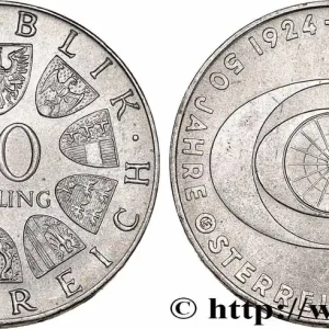 Offre Exclusive AUTRICHE 50 Schilling 50e anniversaire de la télévision autrichienne 1974 fwo_725890 Monde