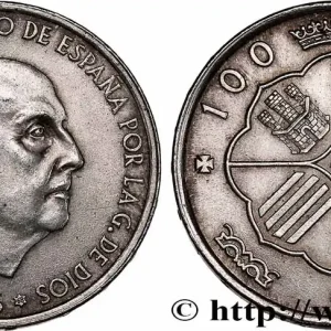 ESPAGNE 100 Pesetas Francisco Franco (1968 dans les étoiles) 1966 fwo_751109 Monde Meilleure Qualité