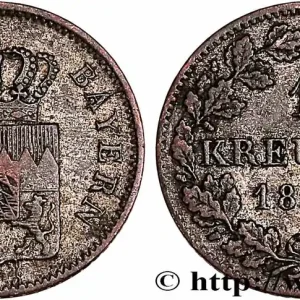 ALLEMAGNE - BAVIÈRE 1 Kreuzer 1847 Munich fwo_753485 Monde Top Qualité