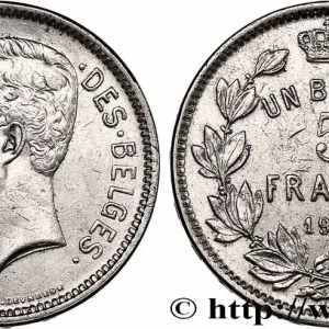 BELGIQUE 5 Francs - 1 Belga Albert Ier légende Française 1931 fwo_753545 Monde Exclusif