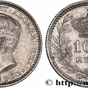 En Vogue PORTUGAL 100 Reis Emmanuel II 1910 fwo_753569 Monde