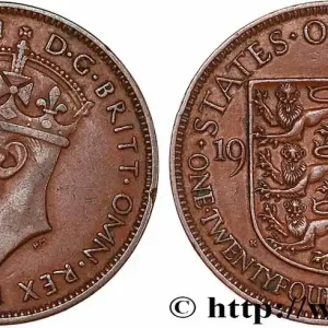 JERSEY 1/24 Shilling Georges VI 1937 fwo_753570 Monde Expédié Aujourd’hui