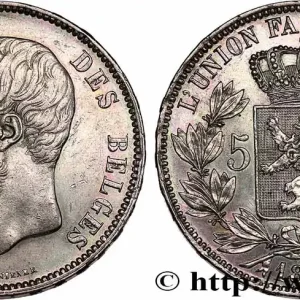 BELGIQUE 5 Francs Léopold II 1873 fwo_753613 Monde Achetez Aujourd’hui