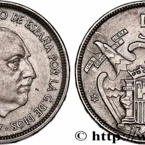 ESPAGNE 50 Pesetas Francisco Franco (59 dans l’étoile) 1957 Madrid fwo_753739 Monde Marque