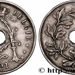 Petit Prix BELGIQUE 25 Centiemen (Centimes) 1921 fwo_753750 Monde