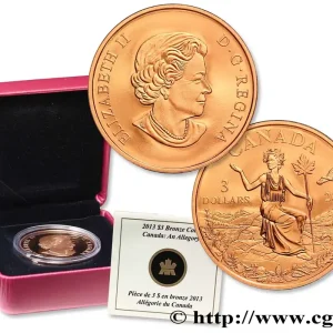CANADA 3 Dollars “la dame du Nord”, allégorie du Canada 2013 fwo_753828 Monde Offre Exclusive