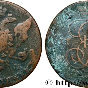 RUSSIE - CATHERINE II 5 Kopecks 1763 Moscou fwo_751805 Monde Achetez Aujourd’hui