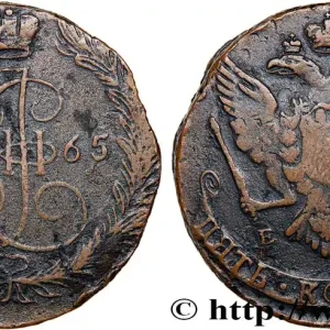 Top Vente RUSSIE - CATHERINE II 5 Kopecks 1765 Ekaterinbourg fwo_751811 Monde