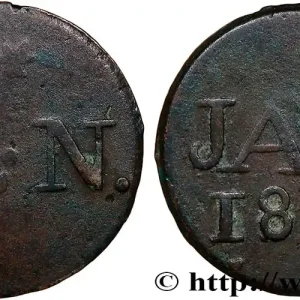 Offre Spéciale INDES NEERLANDAISES 1 Duit “LN” initiales de Louis Napoléon roi de Hollande et au revers “JAVA” 1810 Harderwijk fwo_751836 Monde