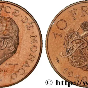MONACO Essai de 10 Francs Rainier III 25e anniversaire de règne 1974 Paris fwo_752313 Monde Expédié Aujourd’hui