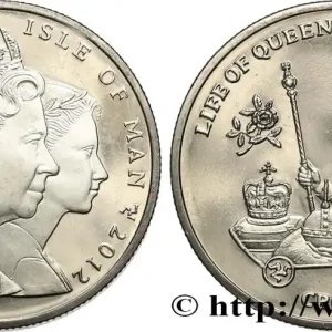 Meilleur Prix ILE DE MAN 1 Crown Proof Couronnement de la reine Élisabeth II 2012 Pobjoy Mint fwo_608972 Monde