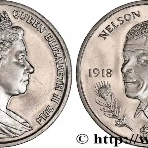 Livraison Express ÎLES VIERGES BRITANNIQUES 1 Dollar Proof Nelson Mandela 2014 Pobjoy Mint fwo_632590 Monde