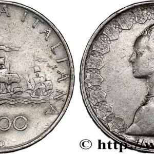 ITALIE 500 Lire “caravelles” / dame du style de la renaissance 1959 Rome fwo_728302 Monde Top Qualité