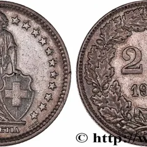 Petit Prix SUISSE 2 Francs Helvetia 1944 Berne fwo_731386 Monde