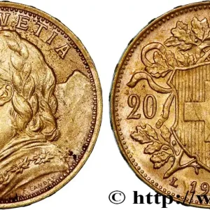 OR, PALLADIUM ET PLATINE INVESTISSEMENT 20 Francs "Vreneli" 1935 Berne fwo_732421 Monde Pas Cher