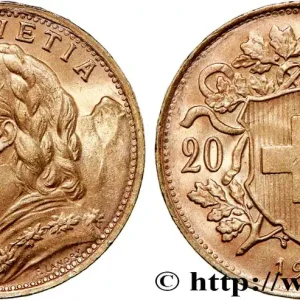 OR, PALLADIUM ET PLATINE INVESTISSEMENT 20 Francs or "Vreneli" 1947 Berne fwo_735639 Monde Super Prix