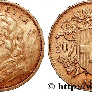 Commande En Gros OR, PALLADIUM ET PLATINE INVESTISSEMENT 20 Francs "Vreneli" 1901 Berne fwo_744907 Monde