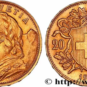 Haute Qualité OR, PALLADIUM ET PLATINE INVESTISSEMENT 20 Francs "Vreneli" 1922 Berne fwo_751380 Monde