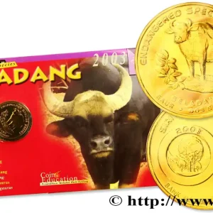 Bon Marché MALAISIE 25 Sen Espèces en danger : Gaur ou Gayal 2003 fwo_753824 Monde