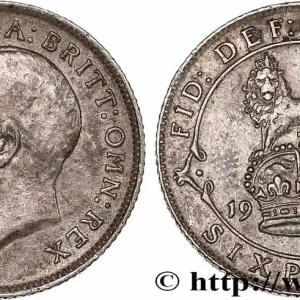 ROYAUME-UNI 6 Pence Georges V 1916 fwo_754487 Monde Petit Prix