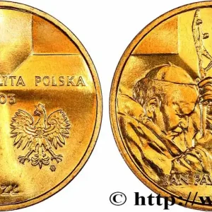 Offre Limitée POLOGNE 2 Zlote 25e anniversaire du pontificat de Jean Paul II 2003 Varsovie fwo_754558 Monde