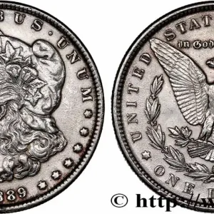 ÉTATS-UNIS D'AMÉRIQUE 1 Dollar Morgan 1889 Philadelphie fwo_754584 Monde Seulement Aujourd’hui