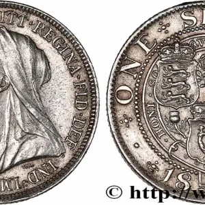 Seulement Aujourd’hui ROYAUME-UNI 1 Shilling Victoria vieille tête 1895 fwo_755329 Monde