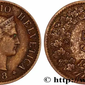 SUISSE 5 Centimes (Rappen) Tête de Libertas 1918 Berne fwo_755459 Monde Usine Directe