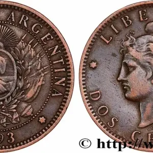 ARGENTINE 2 Centavos 1893 fwo_755464 Monde Dernière Chance