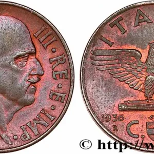 Satisfait Ou Remboursé ITALIE 5 Centesimi Victor Emmanuel III an XIV 1936 Rome - R fwo_755561 Monde