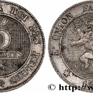 BELGIQUE 5 Centimes Léopold Ier légende Française 1863 fwo_755584 Monde Soldes