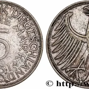 ALLEMAGNE 5 Mark aigle 1951 Stuttgart fwo_755593 Monde Quantité Limitée