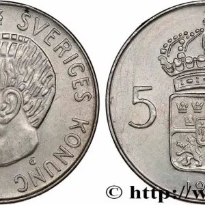 Meilleur Choix SUÈDE 5 Kronor Gustave VI Adolphe 1954 fwo_755594 Monde