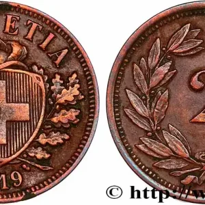 SUISSE 2 Centimes (Rappen) 1919 Berne fwo_755637 Monde Meilleure Qualité