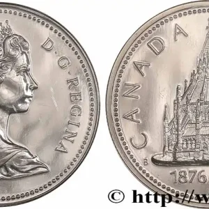 CANADA 1 Dollar proof bibliothèque du Parlement 1976 fwo_750524 Monde Produit De Marque