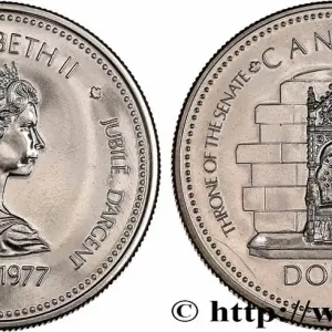 CANADA 1 Dollar Jubilé d’Elisabeth II 1977 fwo_750526 Monde Promotion Saisonnière