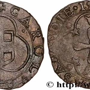 SAVOIE - DUCHÉ DE SAVOIE - CHARLES-EMMANUEL Ier Parpaiolle du 3e type (parpagliola di III tipo) 1585 Bourg-en-Bresse fwo_753196 Monde Bon Plan