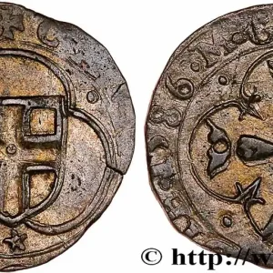 En Vogue SAVOIE - DUCHÉ DE SAVOIE - CHARLES-EMMANUEL Ier Parpaiolle du 3e type (parpagliola di III tipo) 1586 Chambéry fwo_753214 Monde